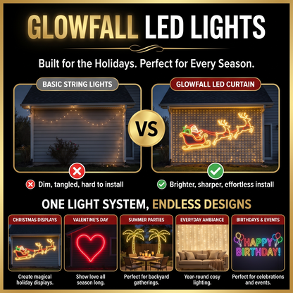 GlowFall vs string lights